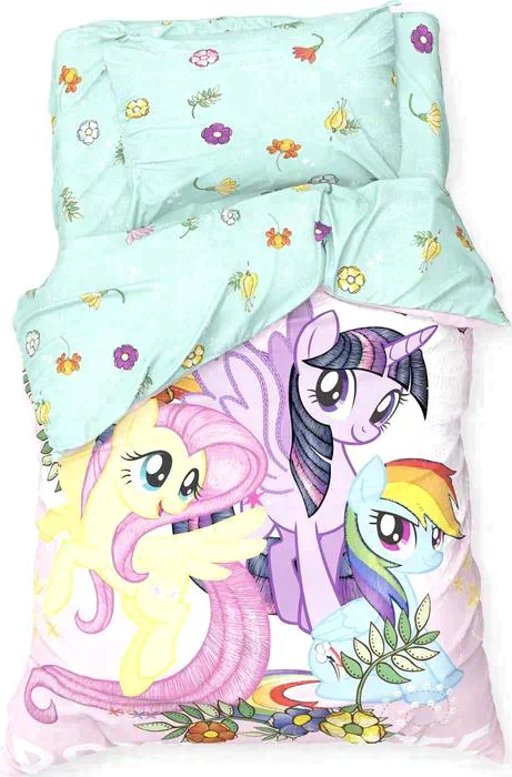 Постельное бельё 1,5 сп «Pony team» My Little Pony 143*215 см, 150*214 см, 50*70 см -1 шт