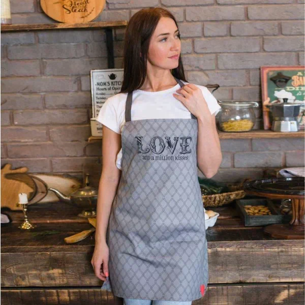 Фартук "Этель" Love 60х65 см см, 100% хл, саржа 190 гр/м2