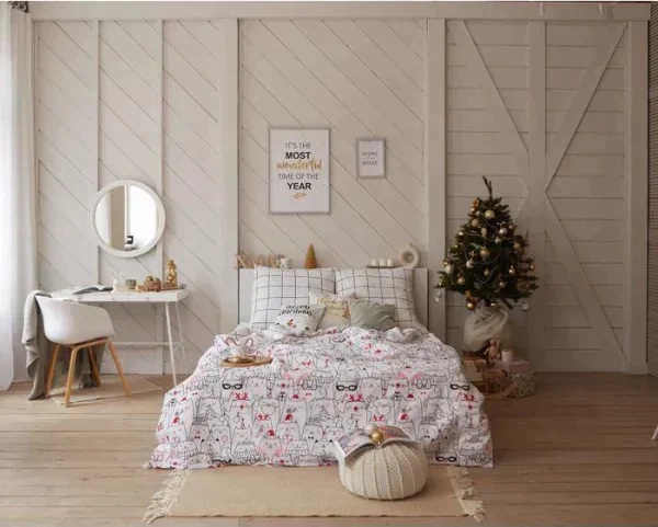 Постельное белье Этель 1.5 сп Xmas cat 143*215 см, 150*214 см, 70*70 см - 2 шт