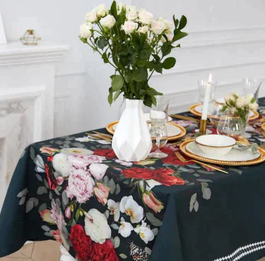 Скатерть "Этель" Flowers  220х147 см, 100% хлопок, саржа 190 г/м2