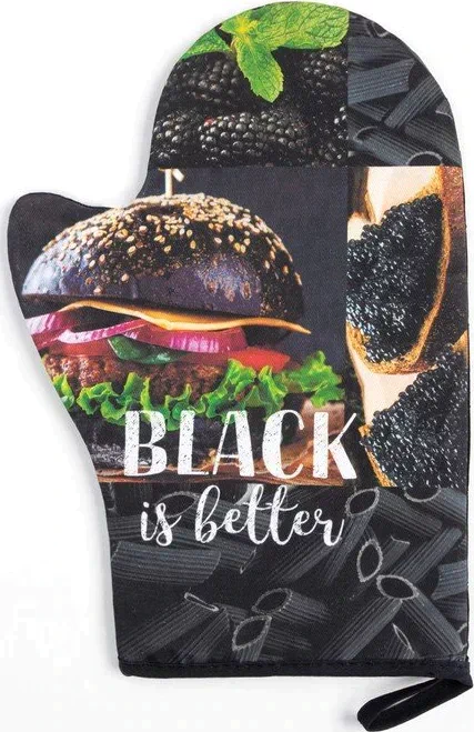 Варежка-прихватка Этель BLACK 20х27см,100% х/л, ватин 250г/м2