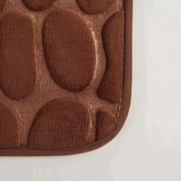 Коврик Доляна «Галька», 40×60 см, цвет коричневый