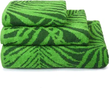Полотенце махровое Tropical color, 50х90 см, цвет зелёный
