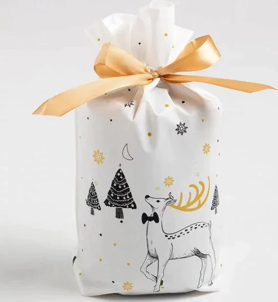 Полотенце в пакетике Экономь и Я "Merry Christmas" 30*60 см, 100% хл, 260 гр/м2