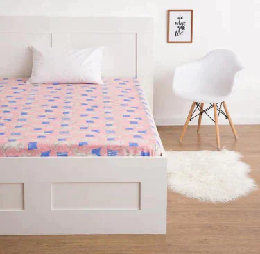 Простыня прямоугольная Экономь и Я "Котики" 150*210 см, бязь 120 гр/м2, 100% хл