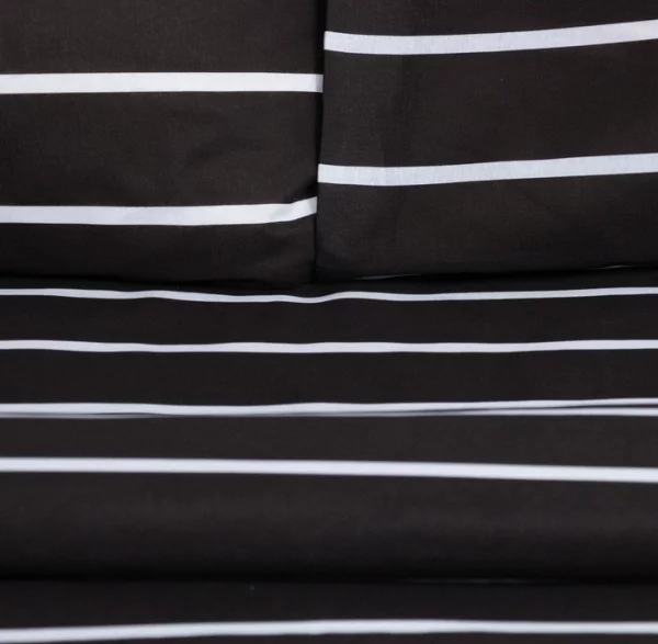 Постельное бельё Этель 2 сп Black stripes 175х215 см, 200х220 см, 70х70 см-2 шт, 100% хлопок, поплин