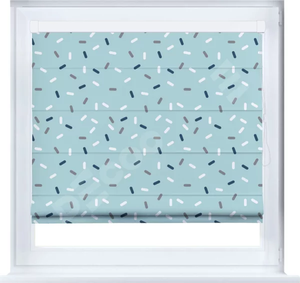 Римская штора «Кортин» кассетная «Короткие линии»