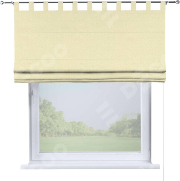 Римская штора на петлях «Кортин», ткань блэкаут однотонный, бежевый