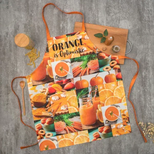Фартук «Этель: ORANGE» 70х60 см, 100% хлопок, саржа 190 гр/м²