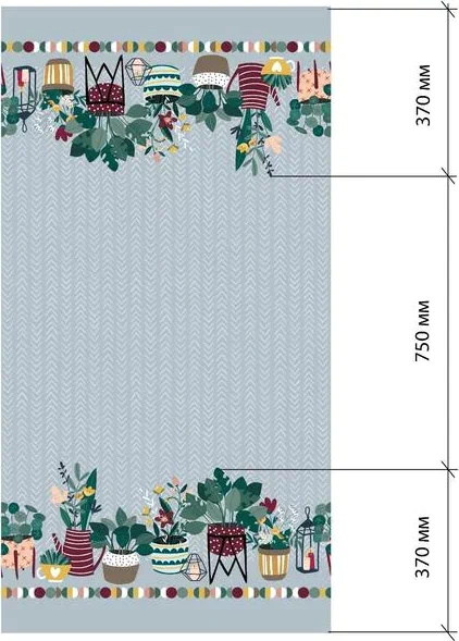 Скатерть "Этель" Hygge 149х180 см, 100% хл, саржа 190 г/м2
