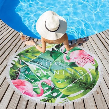 Полотенце пляжное Этель «Доброе утро», d 150см