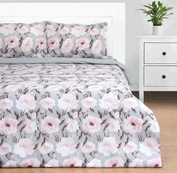 Постельное бельё Этель 2 сп Peonies 175х215 см, 200х220 см, 50х70 см-2 шт, поплин,125 г/м2