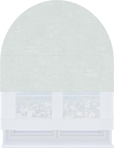 Римская штора «Кортин» день-ночь для арочного проёма, ткань блэкаут однотонный дымчато-молочный