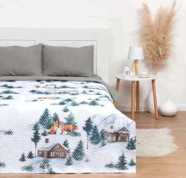 Покрывало Этель Евро Winter village, 230х210 см