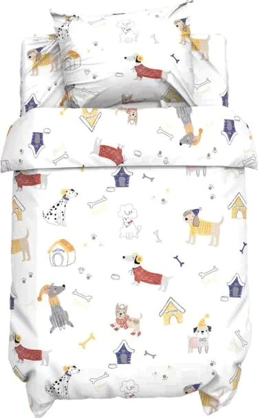 Постельное бельё детское Крошка Я "My doggy", 112х147 см, 60х120+20 см, 40х60 см
