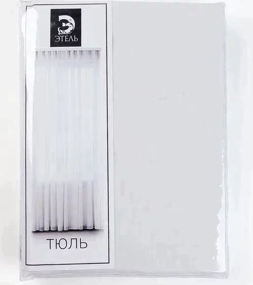 Тюль «Этель» 135×150 см, цвет белый, вуаль, 100% п/э
