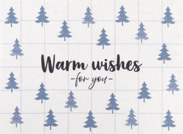 Новогодняя салфетка на стол Warm wishes, 40х29 см