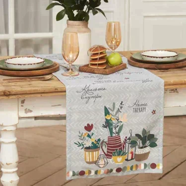 Дорожка "Этель" Hygge 40*146 см, 100% хлопок, саржа 190 г/м2