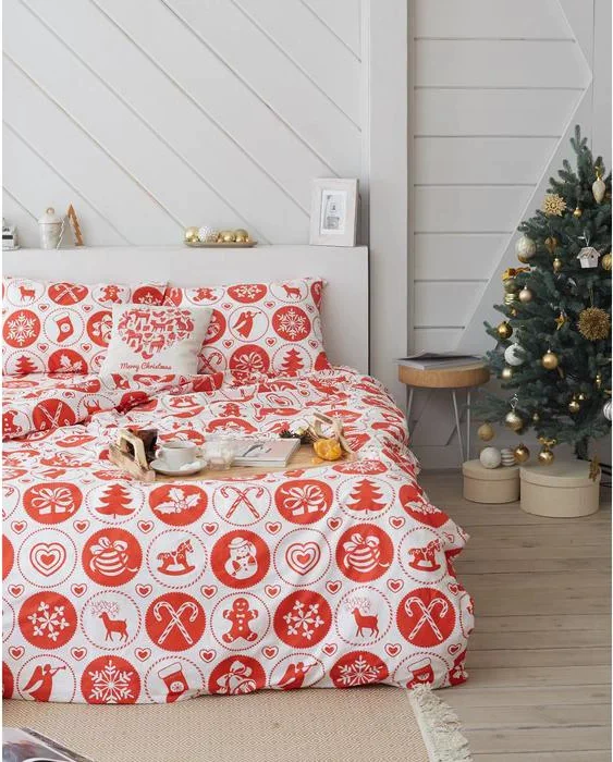 Постельное белье LoveLife евро "New Year's gifts" 200*217см,240*225см,50*70см-2шт