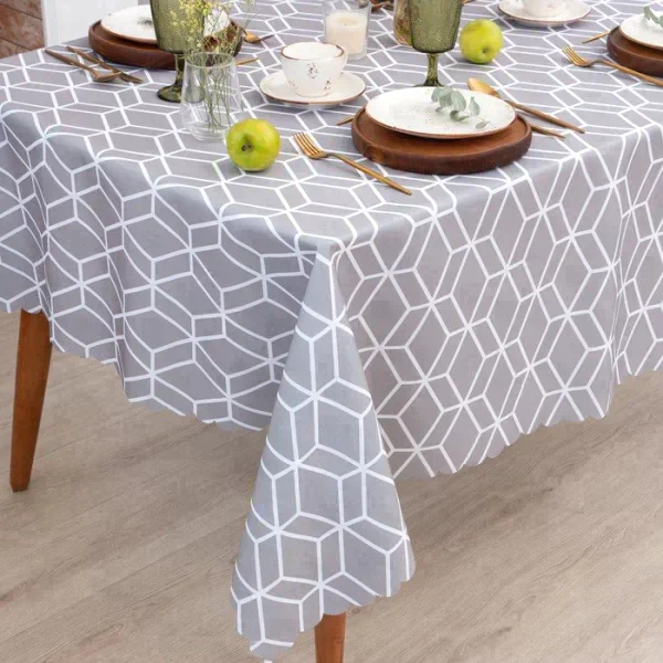 Скатерть Доляна Hexagon 145х220 см, 100% п/э