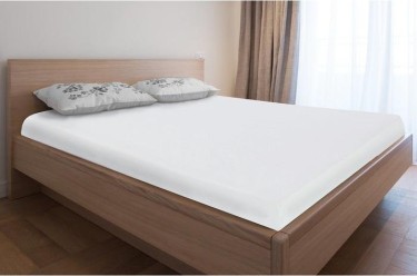 Непромокаемый наматрасник 160х200х25 ,ткань caress, цвет белый