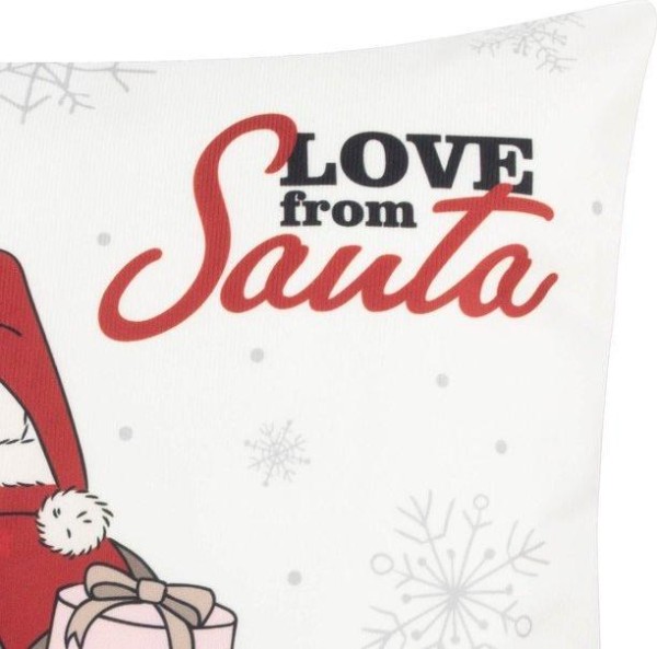 Наволочка Этель "Love from Santa", 40*40 см, 100 п/э, велюр