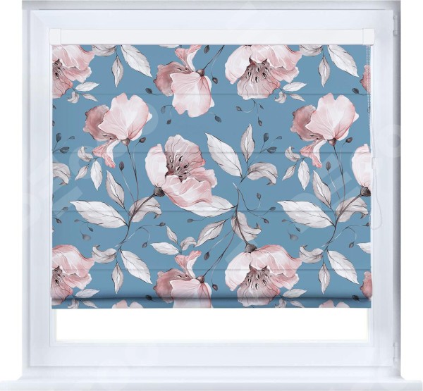 Римская штора «Кортин» кассетная «Розовая лагуна»