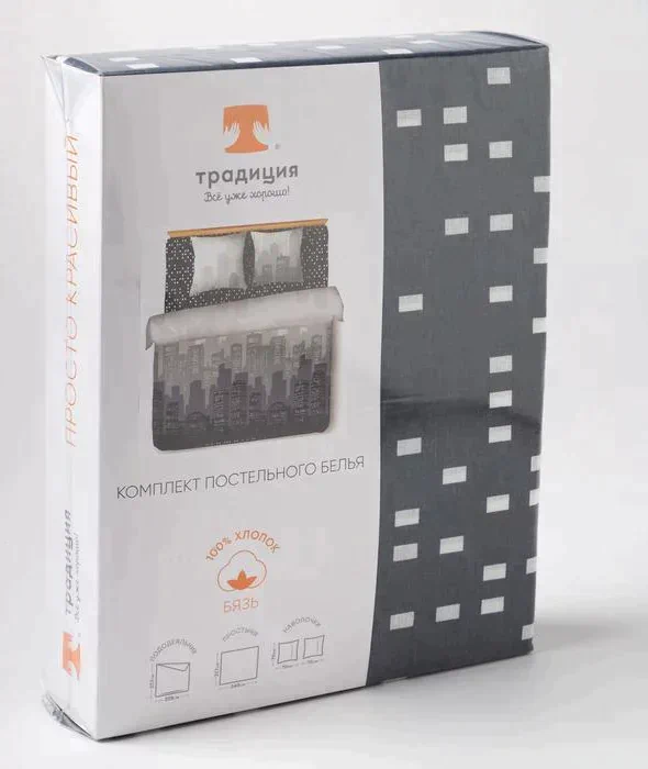 Постельное бельё евро"Традиция: Манхеттен", 200х217 см, 220х240 см, 70х70 см - 2 шт