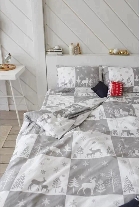 Постельное белье LoveLife 1,5сп " New year forest" 143*215см,150*225см,50*70см-2шт