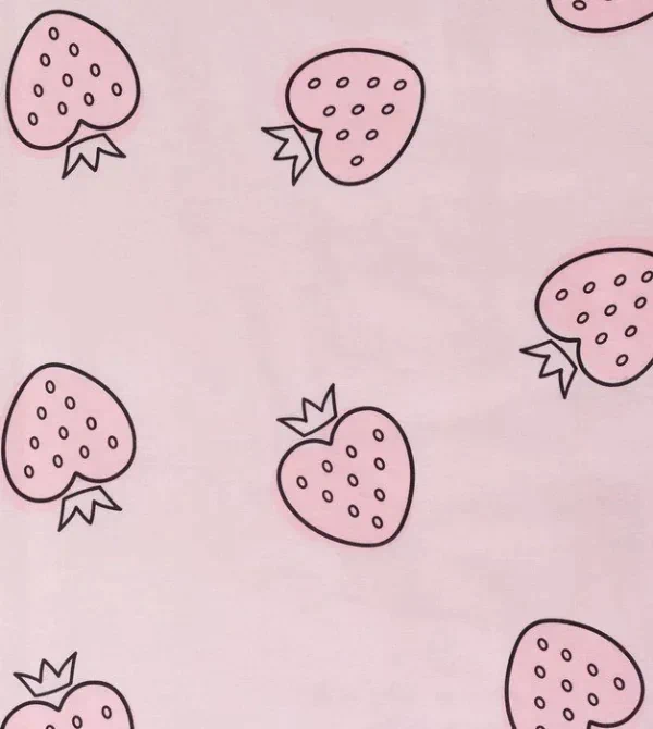Постельное бельё «Этель» евро Pink strawberry 200*217 см, 240*220 см, 70*70 см - 2 шт