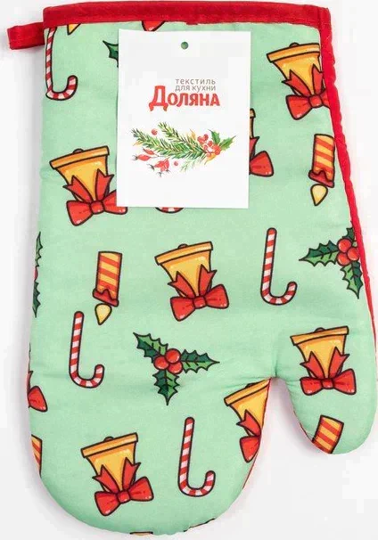 Варежка Доляна "Колокольчики" 26*16 см, 100% п/э