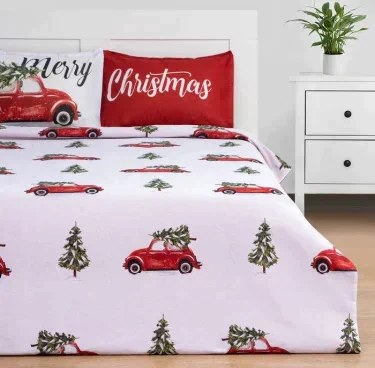 Комплект: пододеяльник и 2 наволочки Merry Christmas 143*215 см, 50*70 см - 2 шт, 100% хл