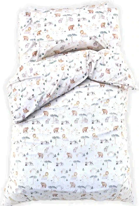 Постельное бельё Этель 1,5 сп "Cute animals", 143х215 см, 155х214 см, 50х70 см -1 шт, 100% хлопок, сатин