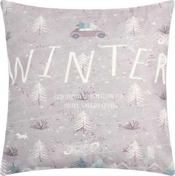 Наволочка Этель "Winter" 40 х 40 см, 100% п/э