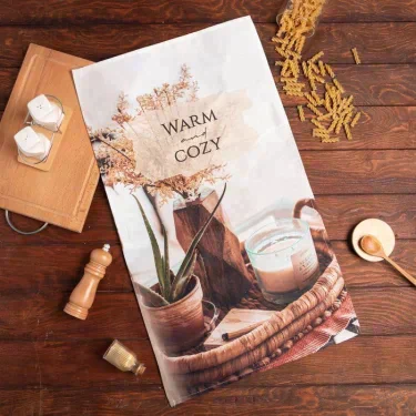 Полотенце "Этель" Cozy 40х73см, 100% хл, саржа 190 гр/м2