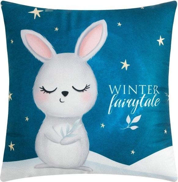 Подушка декоративная Этель "Winter fairy", 40*40 см, 100% п/э, велюр