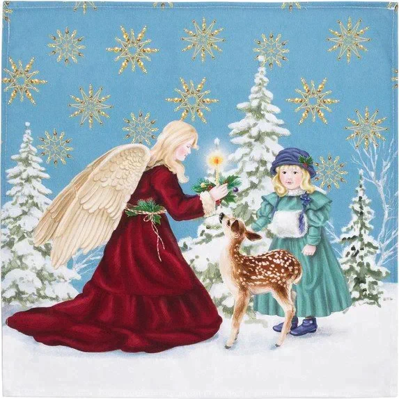 Набор столовый "Christmas time" скатерть 150х110см +/-3см с ГМВО, салф.40х40см-4 шт, хл100%