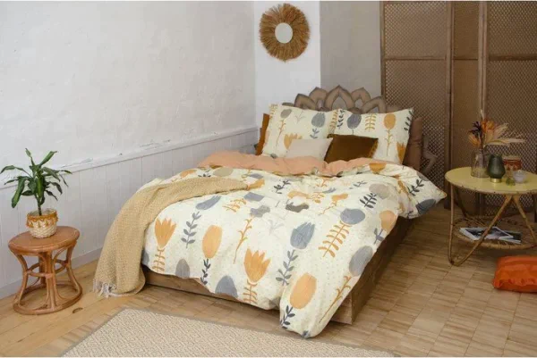 Постельное бельё «Этель» 2 сп Autumn flowers 175*215 см, 200*220 см, 70*70 см - 2 шт