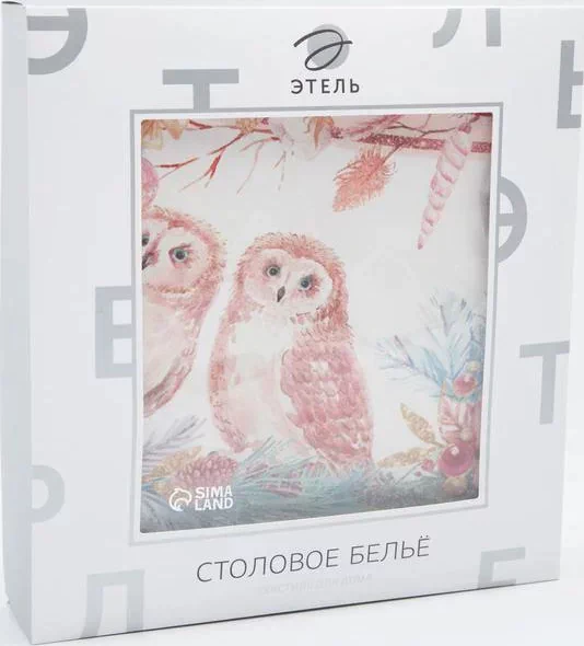 Скатерть "Этель" Pink magic d=220см +/-3см с ГМВО, 100%хл, саржа 190 гр/м2