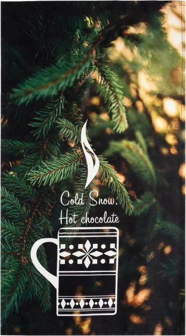Набор в мешочке "Hot chocolate" полотенце 40х73см, формочки для запекания 3 шт