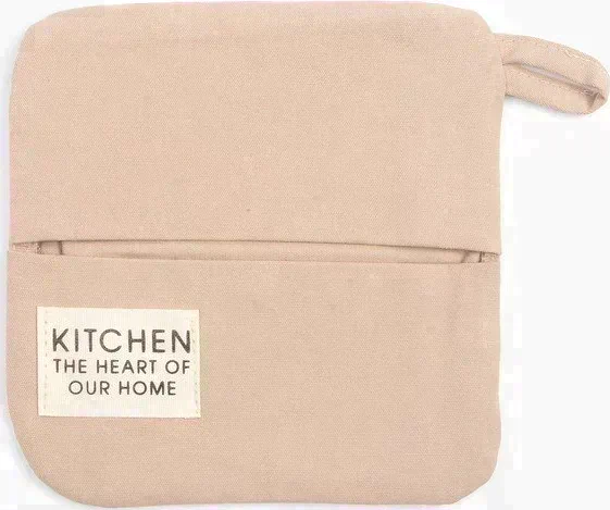Набор кух. Этель Kitchen, цв. бежевый, варежка-прихватка 18х29 см, прихватка 19х19 см