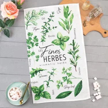 Полотенце кухонное Доляна Fines herbes, 35х60 см, 100% хл, 160г/м2