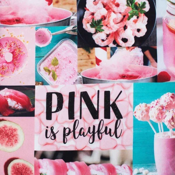 Дорожка на стол "Этель"  PINK 40х146 см, 100% хл, саржа 190 гр/м2