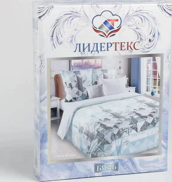 Постельное бельё Дуэт ЛидерТекс «Нью-Йорк» 145х215-2шт, 220х240, 70х70-2шт