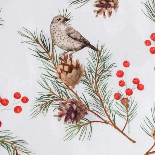 Постельное бельё Этель 1.5 сп Spruce branches 143х215 см,150х214 см, 70х70 см 2 шт,поплин 125 г/м2