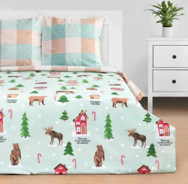 Постельное белье "Этель" 1.5 сп Волшебное время 143*215 см, 150*214 см, 70*70 см - 2 шт