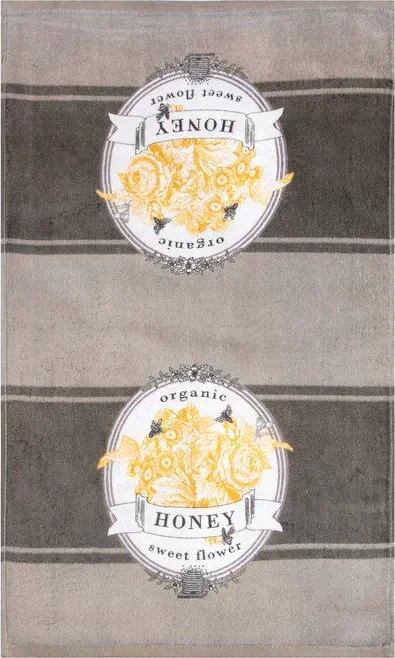 Полотенце кухонное Доляна "Honey", 40*60 см, велюр/махра