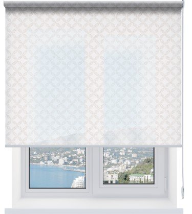 Рулонная штора Барселона белый 01