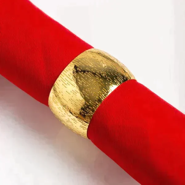 Набор салфеток с декорат. кольцами "Red pleasure" 40х40 см - 4 шт, 100% хл, саржа 190гр/м2