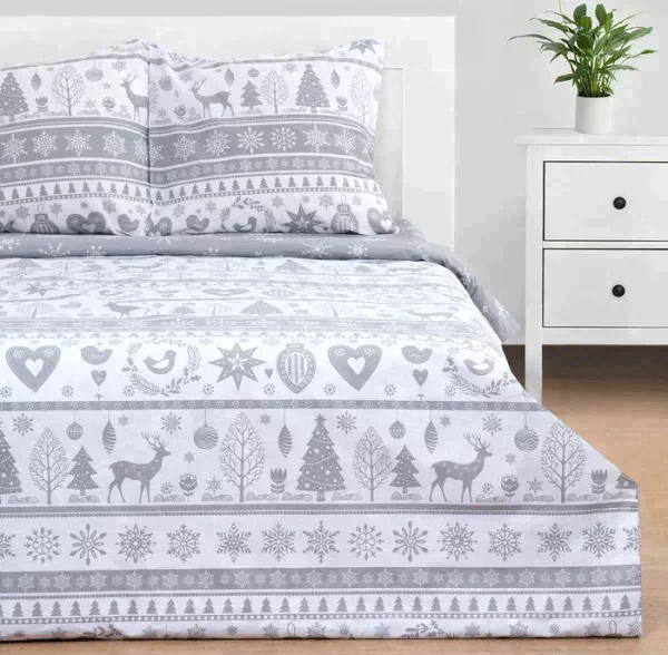 Постельное белье "Этель" Евро Скандинавский 200*217 см, 220*240 см, 70*70 см - 2 шт